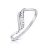 Jewelove™ Rings SI IJ / Women's Band only Platinum Diamond Ring for Women JL PT LR 119