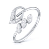 Jewelove™ Rings SI IJ / Women's Band only Platinum Diamond Ring for Women JL PT LR 124