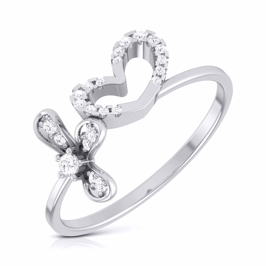 Jewelove™ Rings Platinum Diamond Ring for Women JL PT LR 134