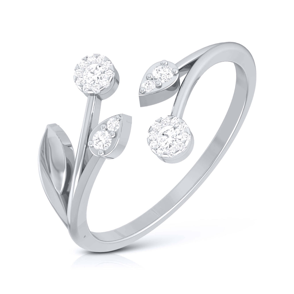Jewelove™ Rings Platinum Diamond Ring for Women JL PT LR 141