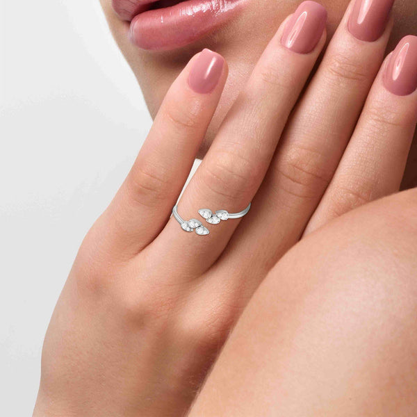 Jewelove™ Rings Platinum Diamond Ring for Women JL PT LR 150
