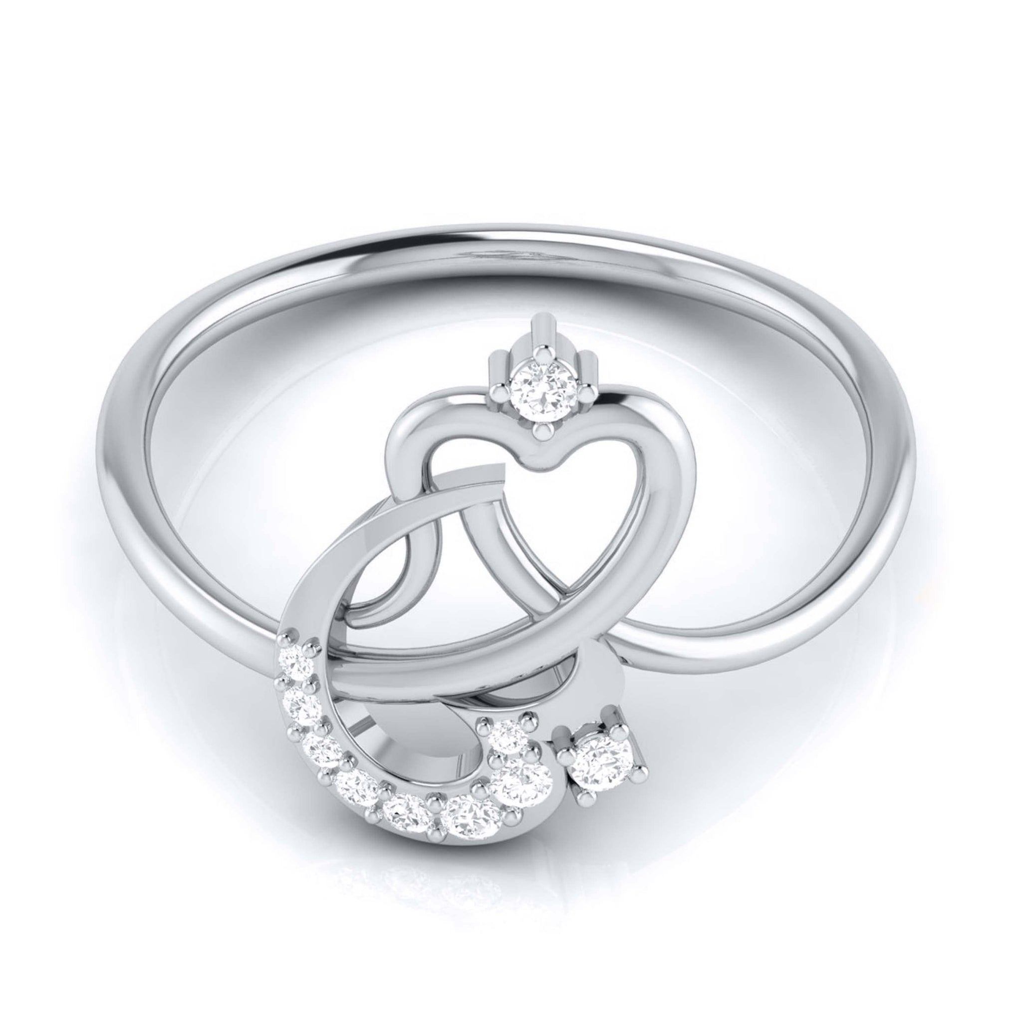 Jewelove™ Rings Platinum Diamond Ring for Women JL PT LR 18