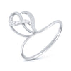 Jewelove™ Rings SI IJ / Women's Band only Platinum Diamond Ring for Women JL PT LR 21