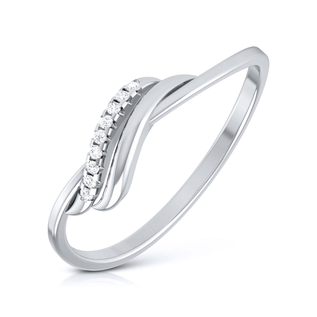Jewelove™ Rings SI IJ / Women's Band only Platinum Diamond Ring for Women JL PT LR 30