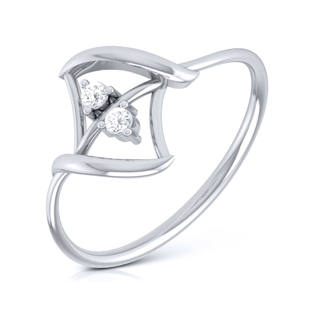 Jewelove™ Rings SI IJ / Women's Band only Platinum Diamond Ring for Women JL PT LR 39