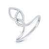 Jewelove™ Rings SI IJ / Women's Band only Platinum Diamond Ring for Women JL PT LR 40