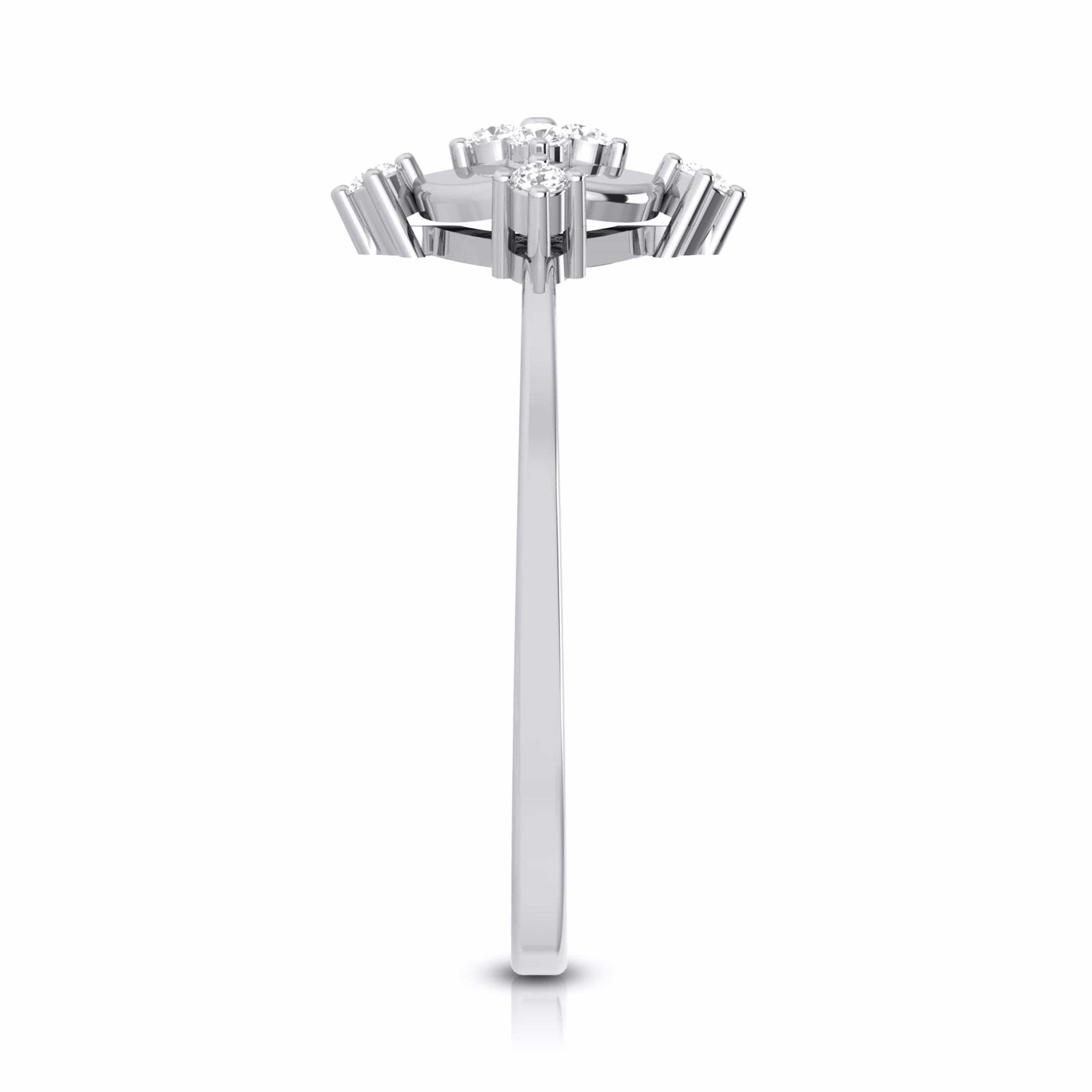 Jewelove™ Rings Platinum Diamond Ring for Women JL PT LR 54