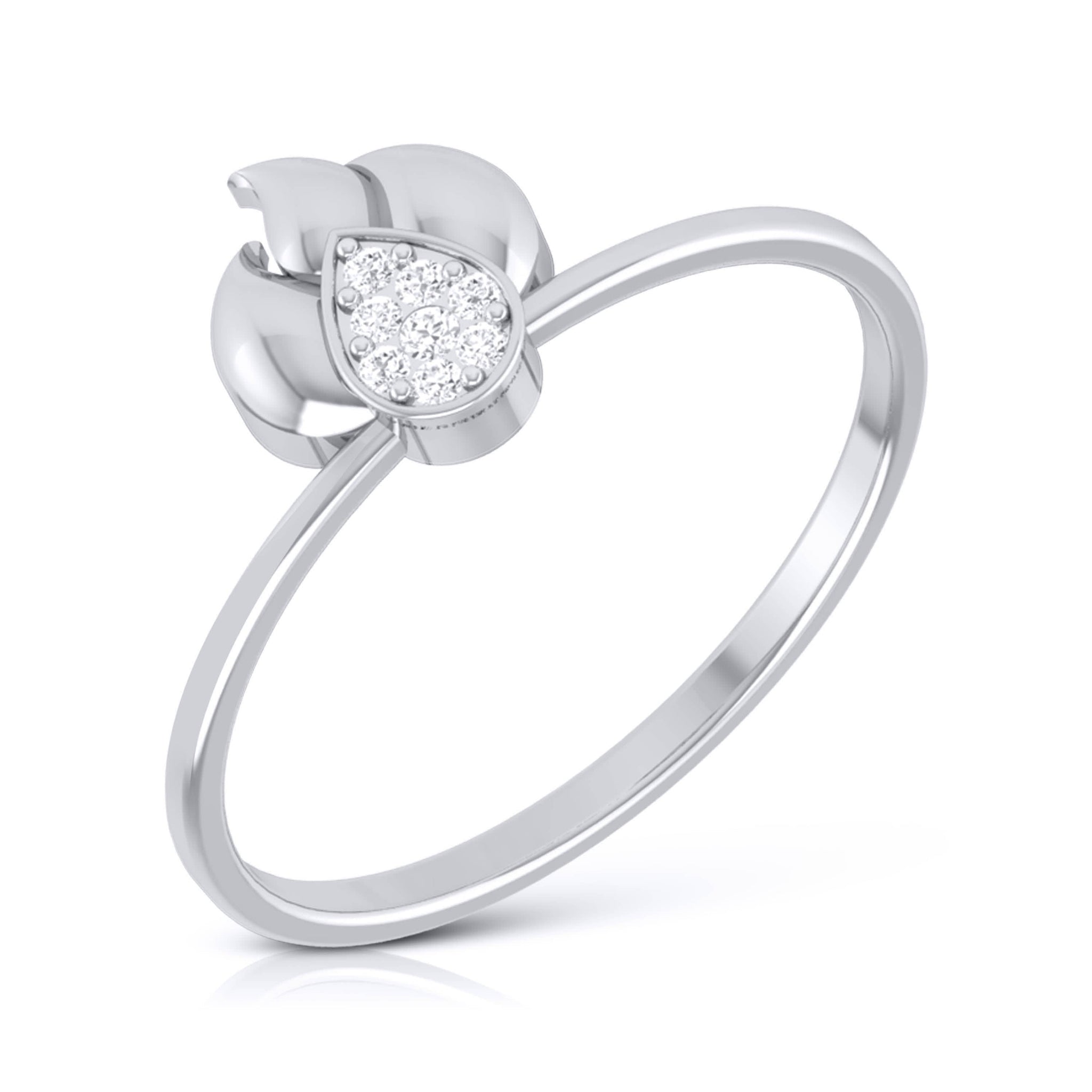 Platinum Diamond Ring for Women JL PT LR 62 – Jewelove™