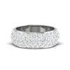 Jewelove™ Rings Women's Band only / SI IJ Platinum Diamond Ring for Women JL PT WB RD 120