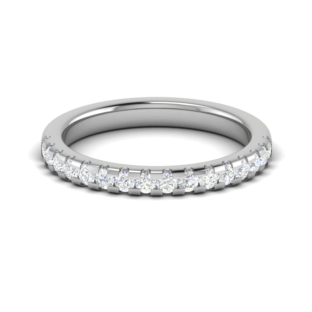 Jewelove™ Rings Women's Band only / SI IJ Platinum Diamond Ring for Women JL PT WB RD 134