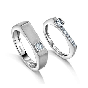 Platinum Diamonds Couple Ring JL PT 1052 – Jewelove™