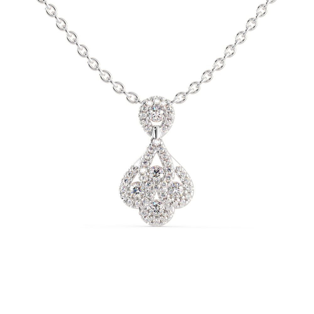 Jewelove™ Pendants SI IJ Platinum Diamonds Pendant for Women JL PT P 1228