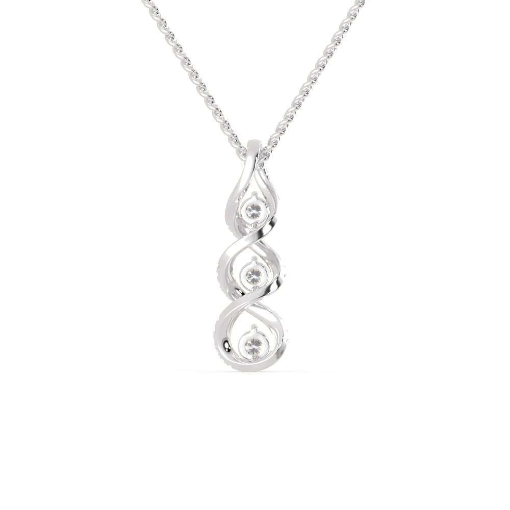 Unstoppable Love Necklace Lab-Created Sapphire Sterling Silver | Kay