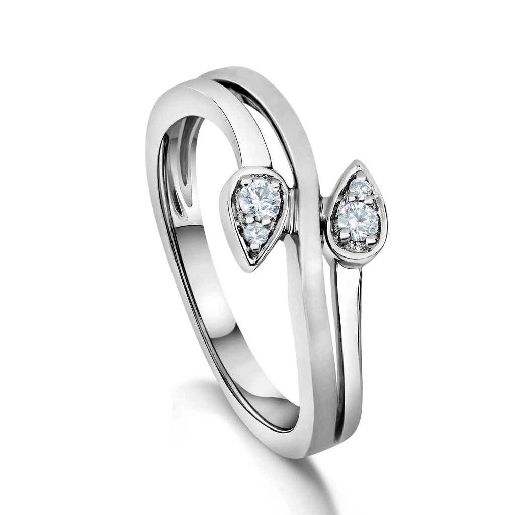 Jewelove™ Rings Women's Band only / SI IJ Platinum Diamonds Ring for Women JL PT 1048