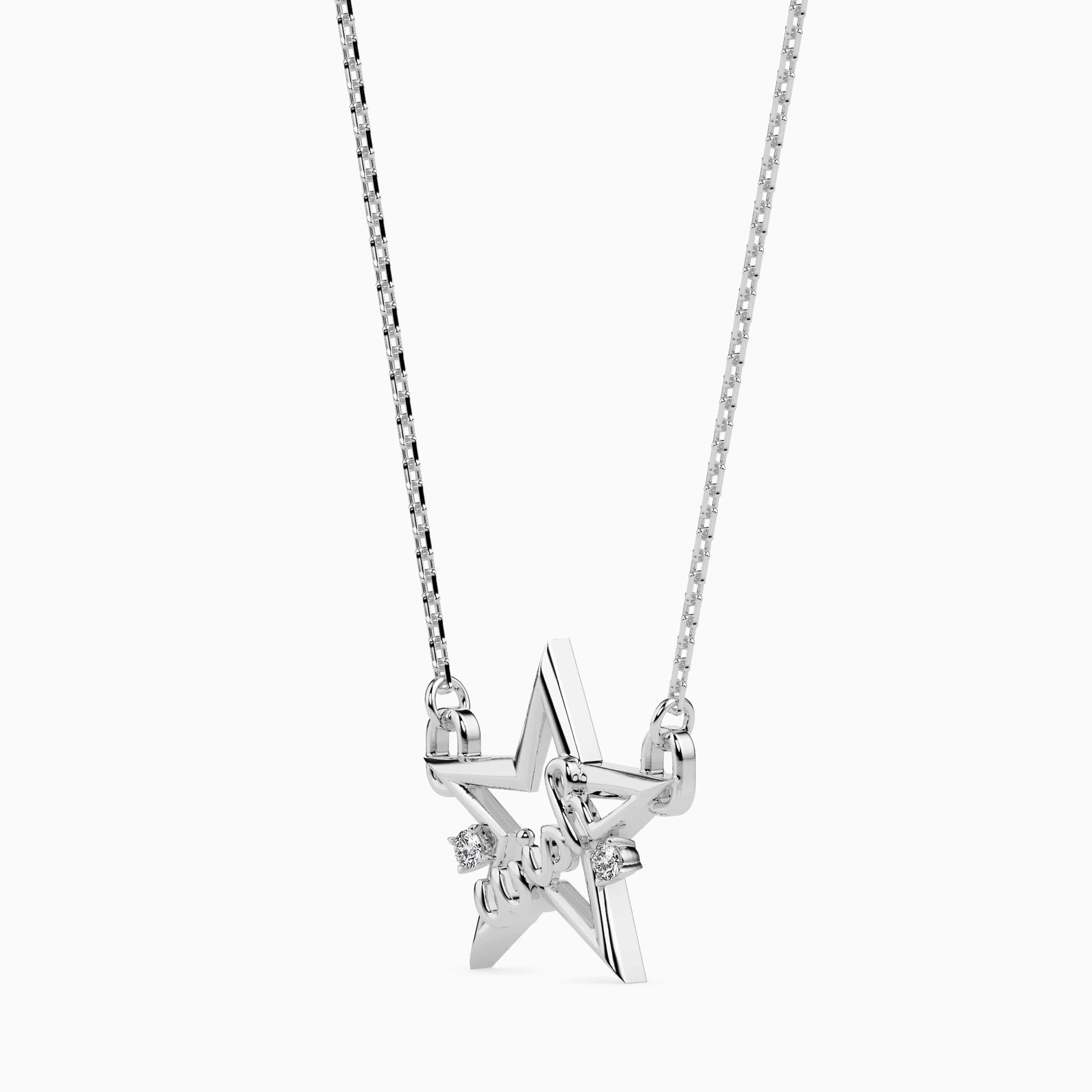 Diamond Star Necklace .04 ctw – Henry D