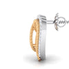 Jewelove™ Pendants & Earrings Platinum & Gold Double Heart Pendant Set with Diamonds JL PT P 8084