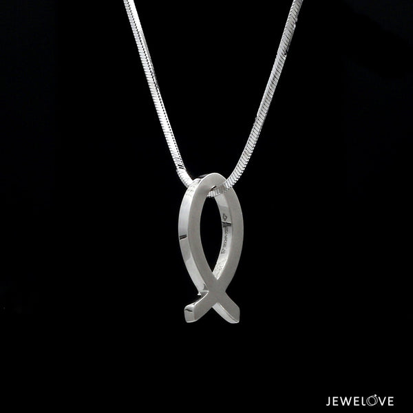 Jewelove™ Necklaces & Pendants Platinum Ichthys Pendant (Jesus Fish) JL PT P 330
