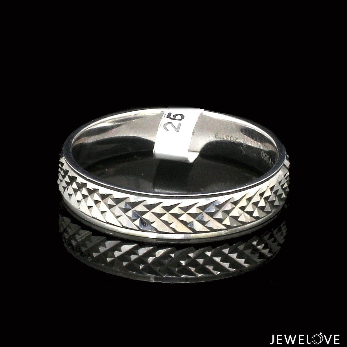 Jewelove™ Rings Women's Band only Platinum Love Bands Couple Rings JL PT 1423