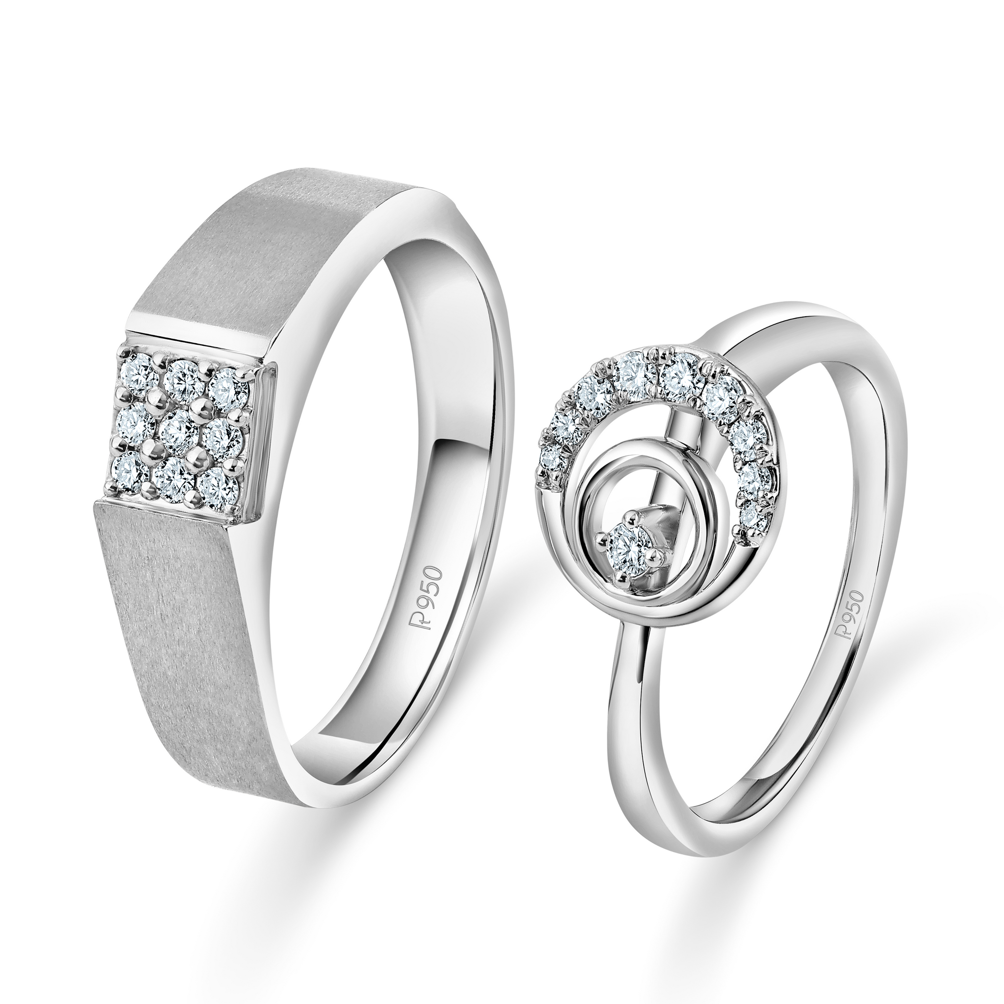Engagement Platinum Couple Rings Tanishq Platinum Love Bands By