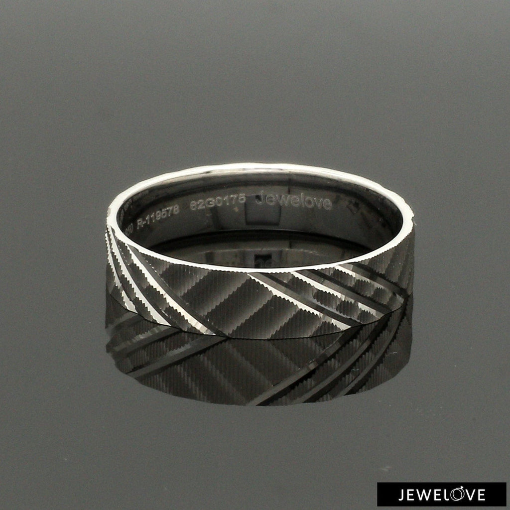 Jewelove™ Rings Platinum Love Bands for Couple JL PT 1307