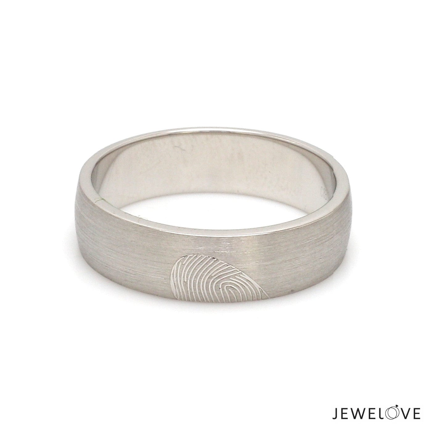 Jewelove™ Rings Platinum Love Bands Heart Couple Ring JL PT 1405