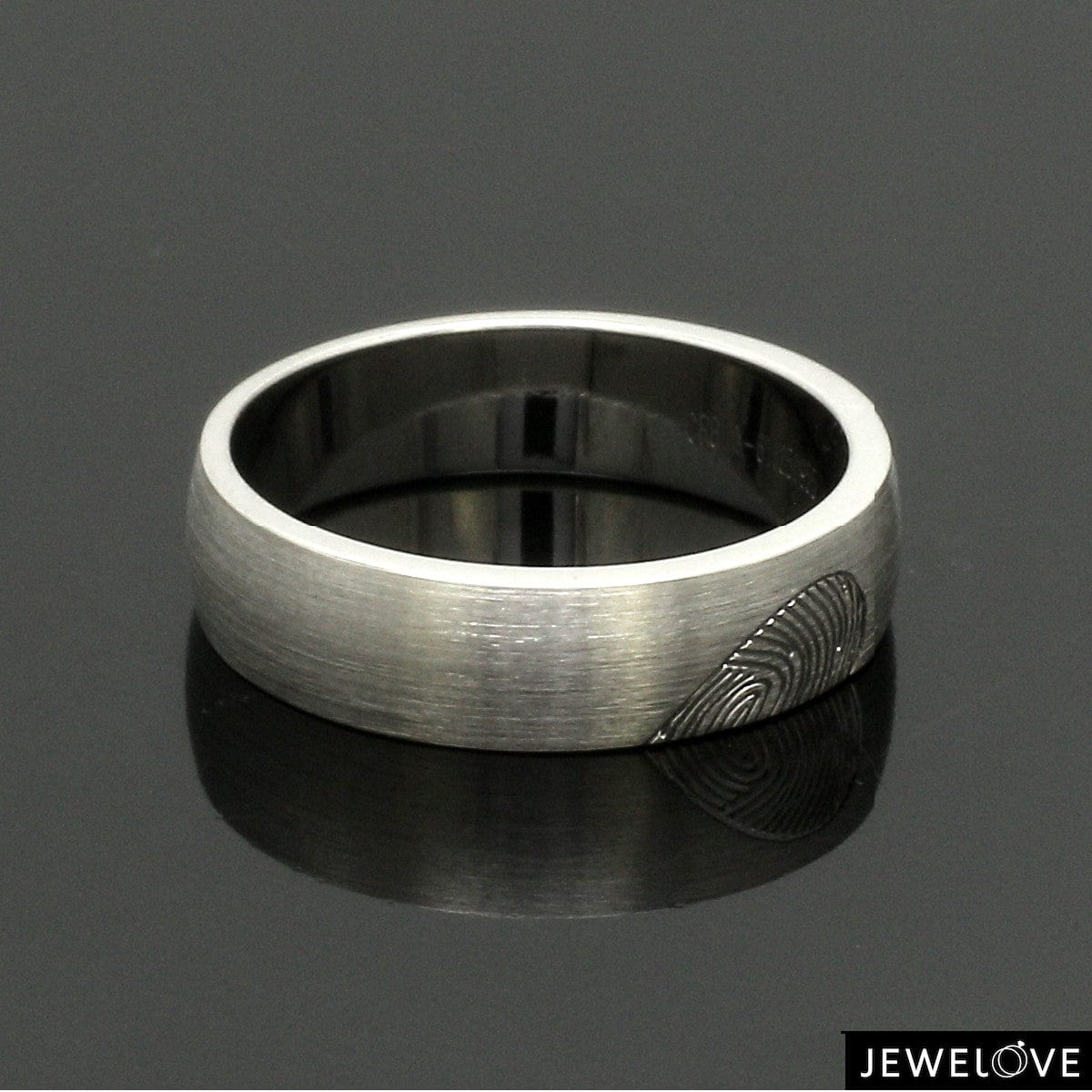 Jewelove™ Rings Platinum Love Bands Heart Couple Ring JL PT 1405