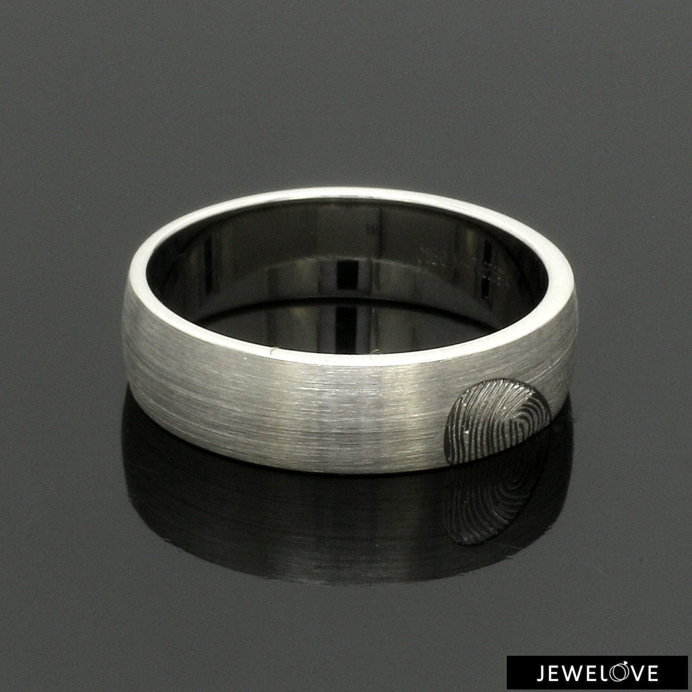 Jewelove™ Rings Platinum Love Bands Heart Couple Ring JL PT 1405