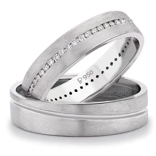 Tiny Heart Shape Plain Platinum Ring for Women JL PT 333
