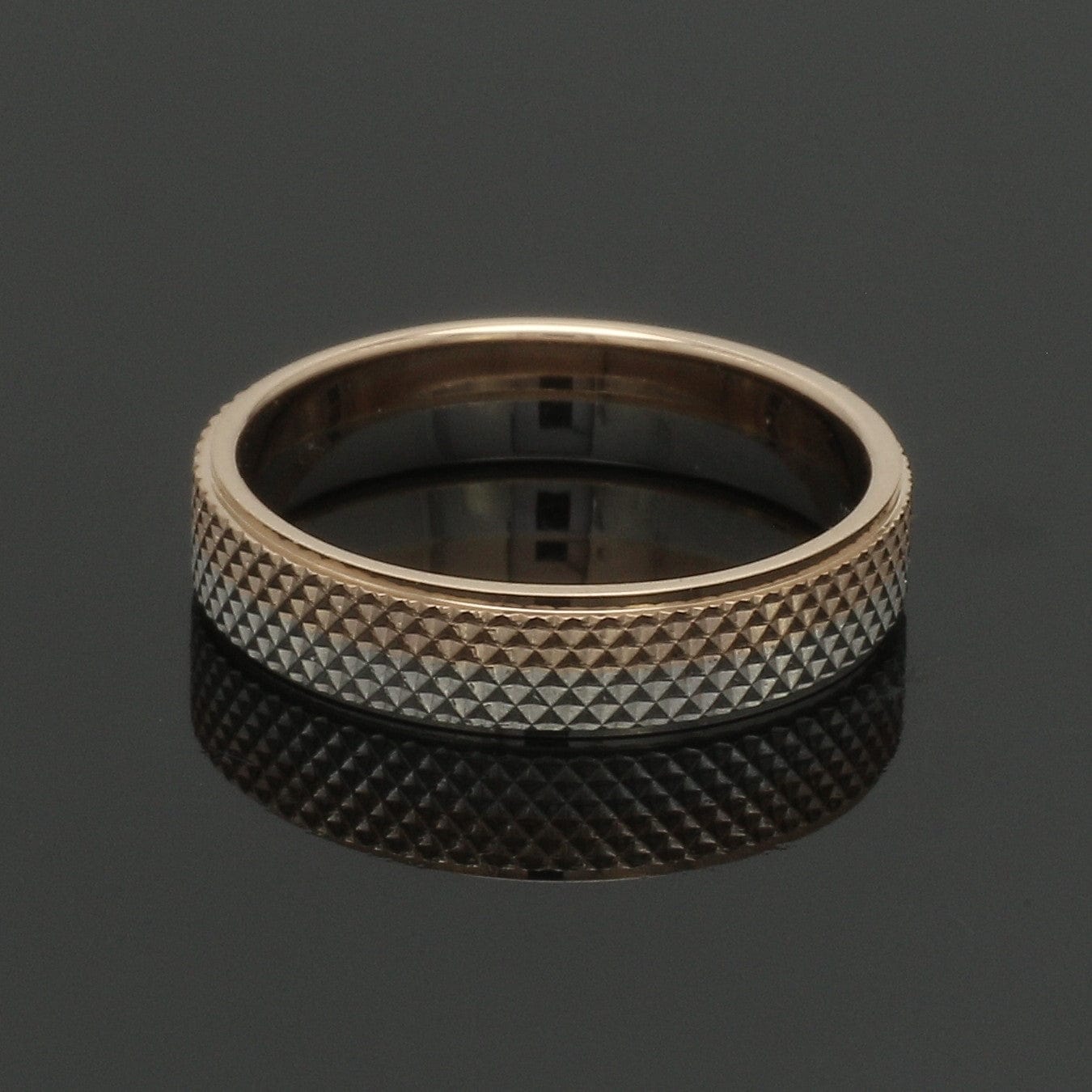 Jewelove™ Rings Platinum Love Bands with Rose Gold Ring JL PT 1406