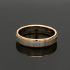 Jewelove™ Rings Platinum Love Bands with Rose Gold & Yellow Gold Edges JL PT 651