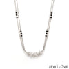 Jewelove™ Chains Platinum Mangalsutra Leaf Design Diamond Pendant Chain for Women JL PT CH 1092