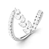 Jewelove™ Rings VS GH / Women's Band only Platinum Pear Marquise Ring with Diamonds for Women JL PT DM 0047