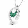Jewelove™ Pendants Platinum Pendant Emerald for Women JL PT P NL8636E