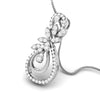 Jewelove™ Pendants & Earrings only Pendant Platinum Pendant Set with Diamonds JL PT P 5