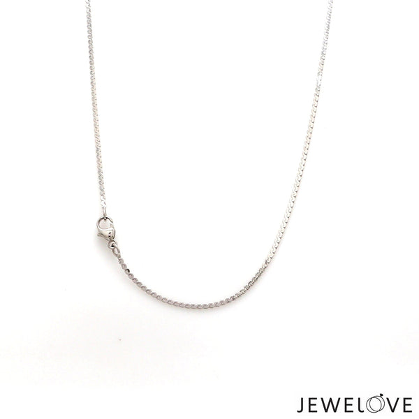 Jewelove™ Pendants Platinum Pendant with Chain for Women JL PT P 267