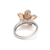 Jewelove™ Rings Platinum Pink Flower with Diamonds Ring for Women JL PT 1311