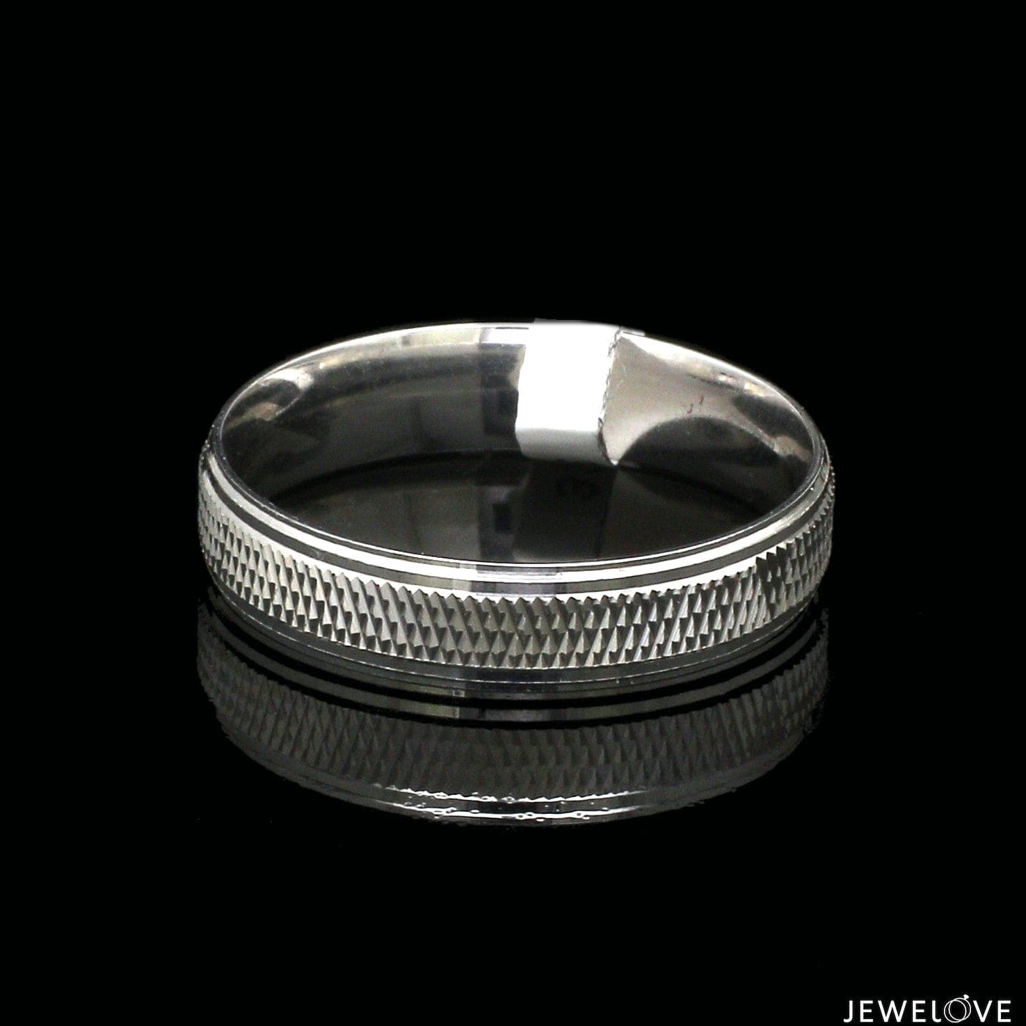 Jewelove™ Rings Men's Band only Platinum Plain Unisex Ring JL PT 1426