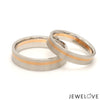 Jewelove™ Both Platinum Ring with a Rose Gold Streak JL PT 1003