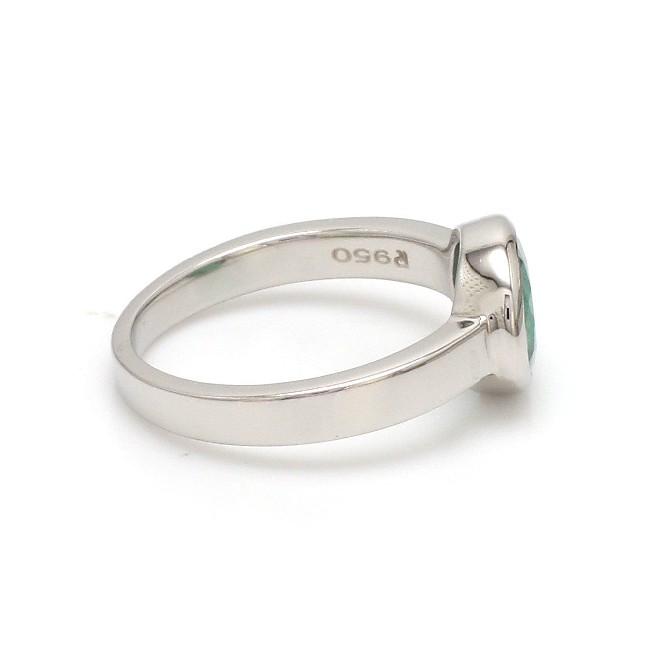 Jewelove™ Rings Platinum Ring with Emerald JL PT Emerald