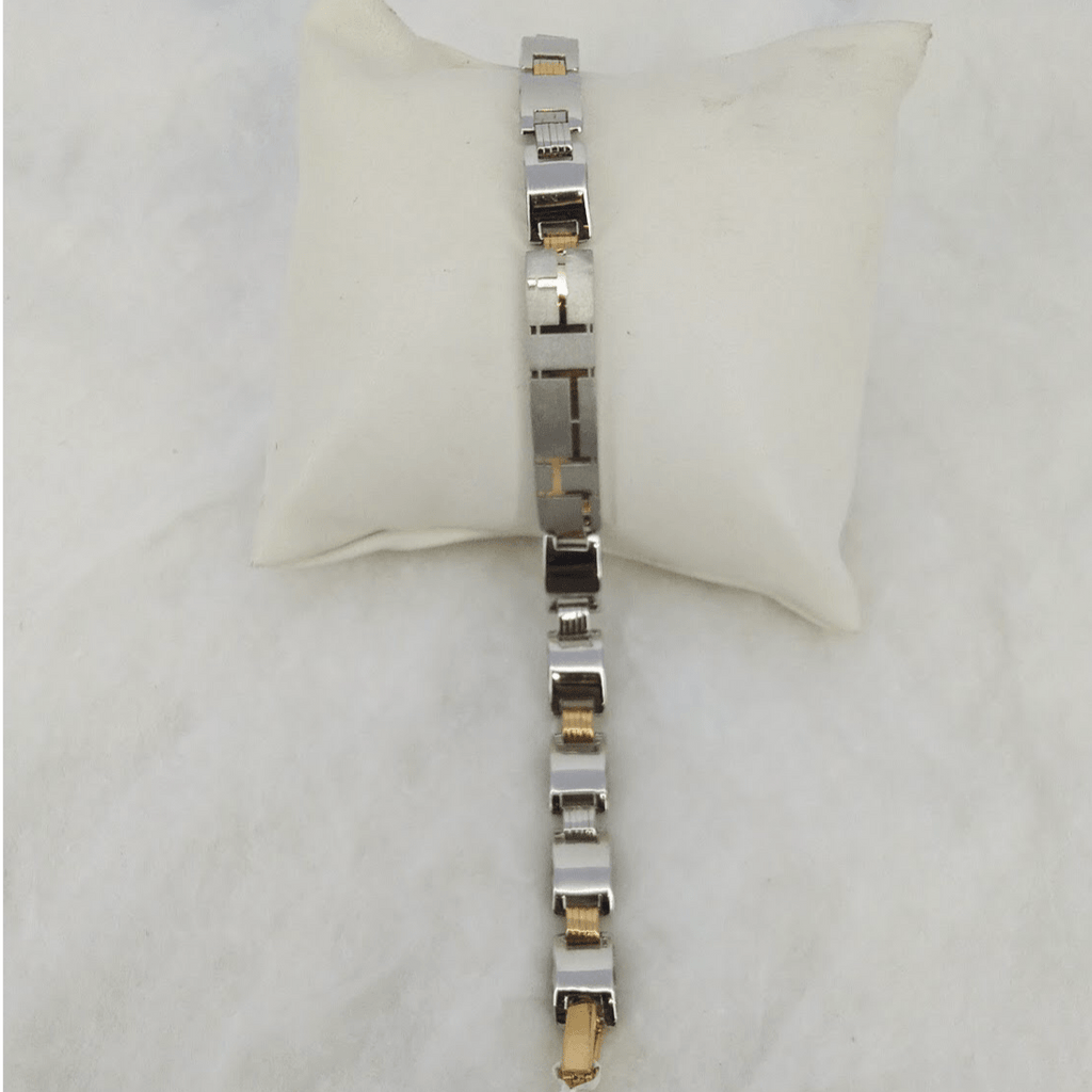 Jewelove™ Bangles & Bracelets Platinum & Rose Gold Bracelet for Men JL PTB 1046