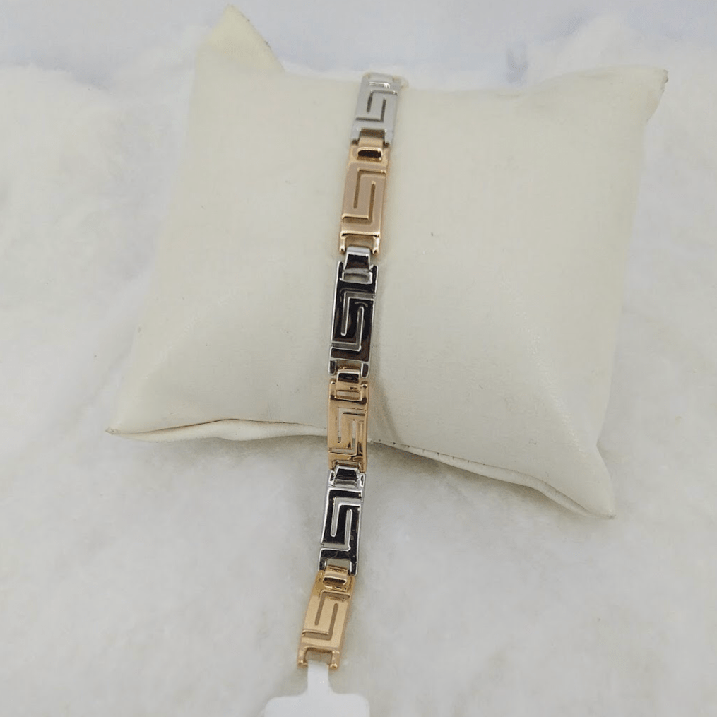 Jewelove™ Bangles & Bracelets Platinum & Rose Gold Bracelet for Men JL PTB 1058