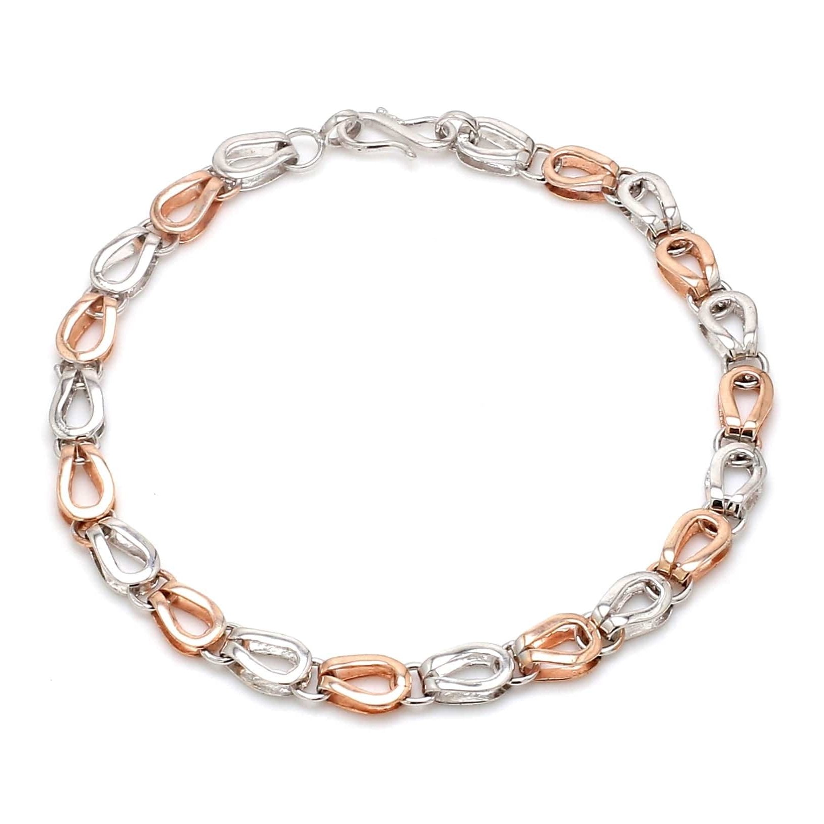 Platinum Rose Gold Bracelet for Men JL PTB 1118