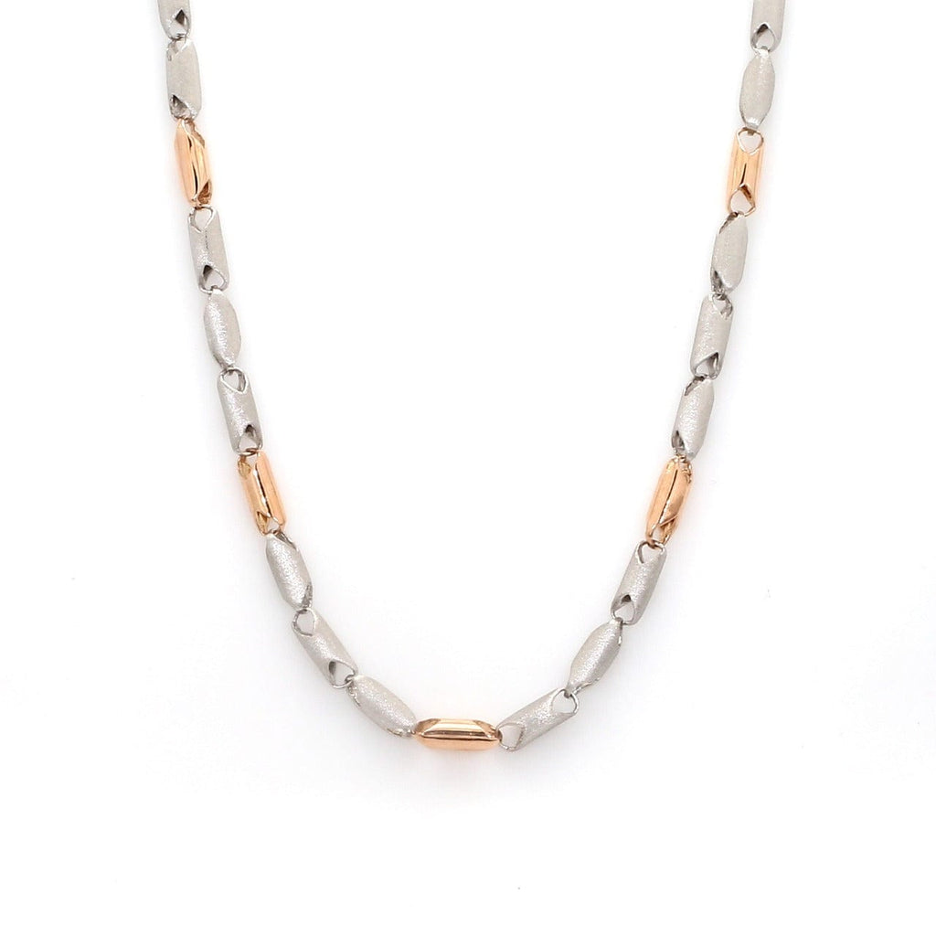 Jewelove™ Chains Platinum & Rose Gold Chain for Men JL PT CH 1102