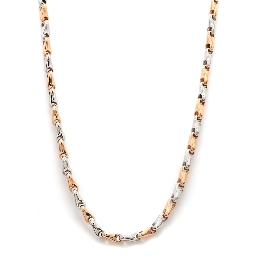 Jewelove™ Chains Platinum & Rose Gold Chain for Men JL PT CH 1103