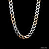 Jewelove™ Chains Platinum Rose Gold Chain with Matte & Hi-Polish for Men JL PT CH 1268