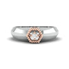 Jewelove™ Rings Platinum & Rose Gold Couple Rings with Diamonds JL PT 998-RG