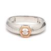 Jewelove™ Rings Men's Band only / SI IJ Platinum & Rose Gold Couple Rings with Diamonds JL PT 998-RG