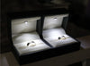 Jewelove™ Rings Platinum & Rose Gold Couple Rings with Tiny Diamonds JL PT 404