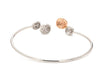 Jewelove™ Bangles & Bracelets Platinum Rose Gold Diamond Bracelet for Women JL PTB 1202