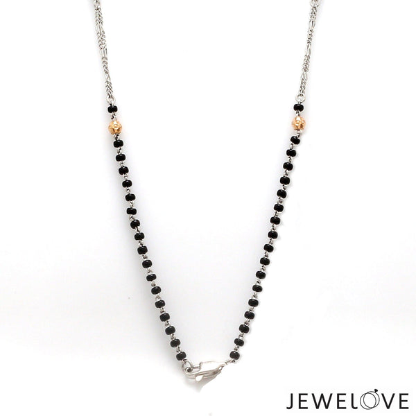 Jewelove™ Necklaces & Pendants Platinum Rose Gold Diamond Mangalsutra Pendant Chain JL PT MS 113